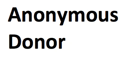 Anonymous Donor